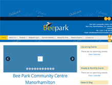 Tablet Screenshot of beeparkresourcecentre.com